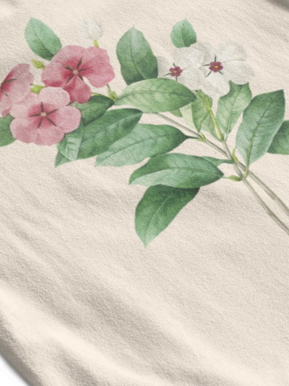 Periwinkle Vintage Floral Print Long Sleeve Graphic Tee T-shirt S-XXL - Picture 5 of 6